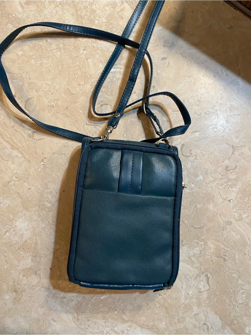 Travelon Dark Teal Crossbody Phone Pouch